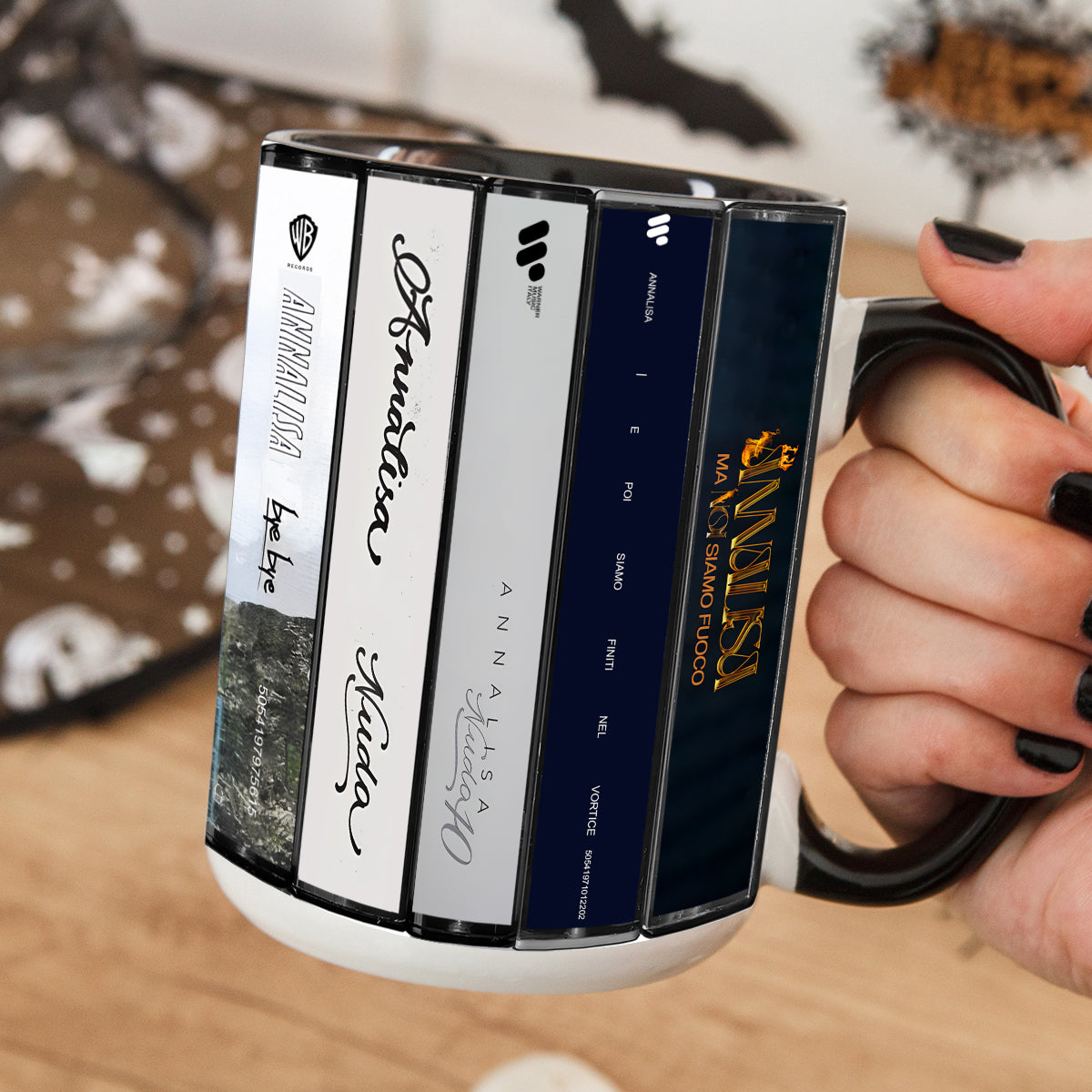Annalisa Albums Cassette Collection Retro Accent Mug