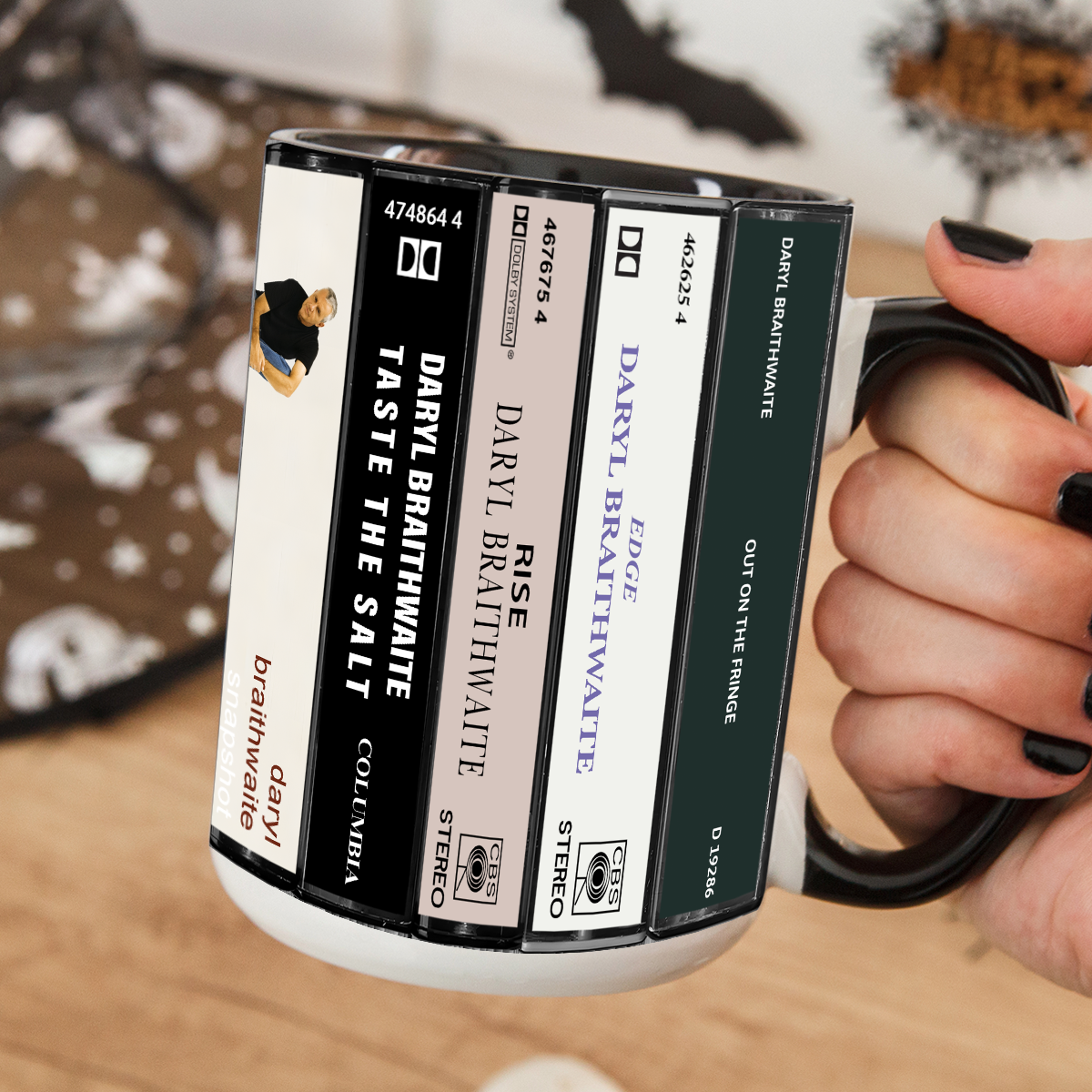 Daryl Braithwaite Albums Cassette Collection Retro Accent Mug