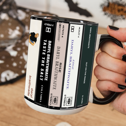 Daryl Braithwaite Albums Cassette Collection Retro Accent Mug