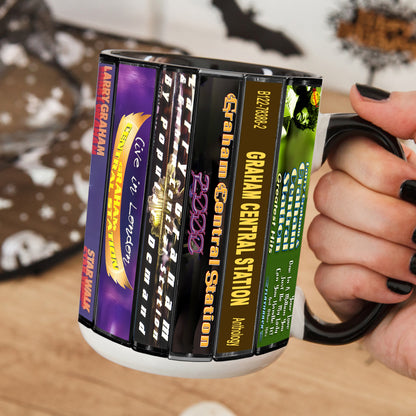 Graham Central Station Albums Cassette Collection Retro Accent Mug