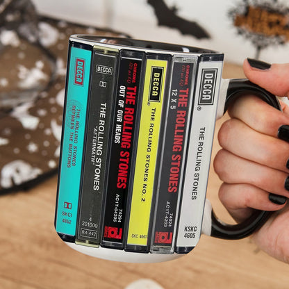 Rolling Stones Albums Cassette Retro Collection Accent Mug