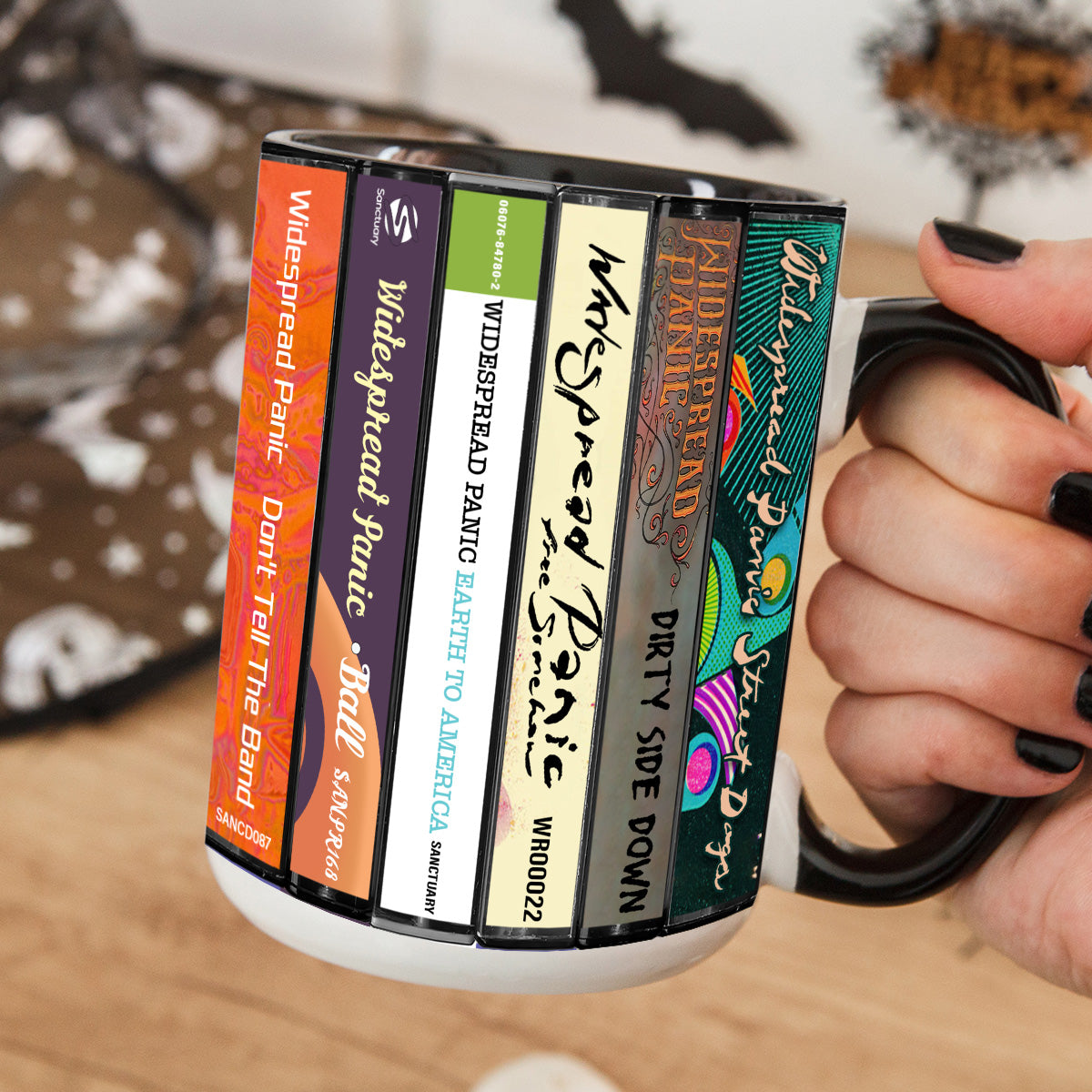 Widespread Panic Albums Cassette Collection Retro Accent Mug