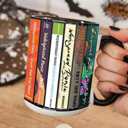 Widespread Panic Albums Cassette Collection Retro Accent Mug