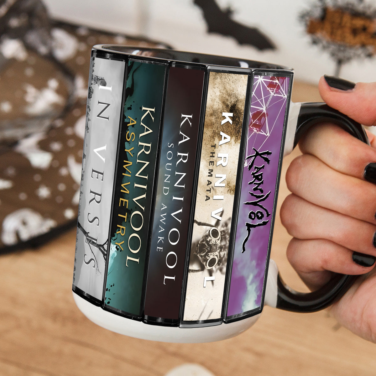 Karnivool Albums Cassette Collection Retro Accent Mug