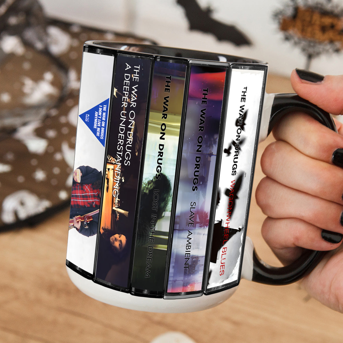 The War on Drugs Albums Cassette Collection Retro Accent Mug