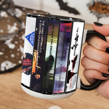 The War on Drugs Albums Cassette Collection Retro Accent Mug