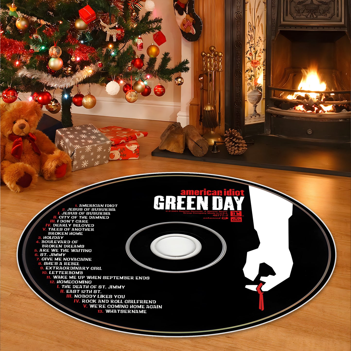 Green Day - American Idiot Album Music CD Round Rug