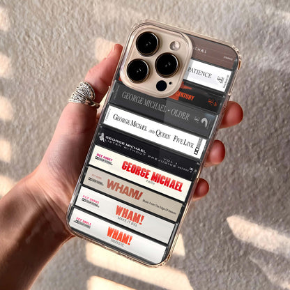 George Micheal Albums Cassette Collection Retro Phone Case