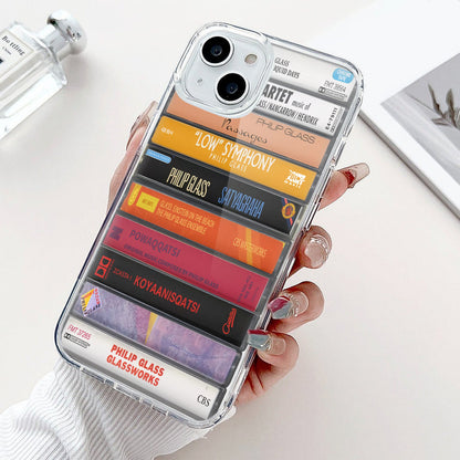 Philip Glass Albums Cassette Collection Retro Phone Case