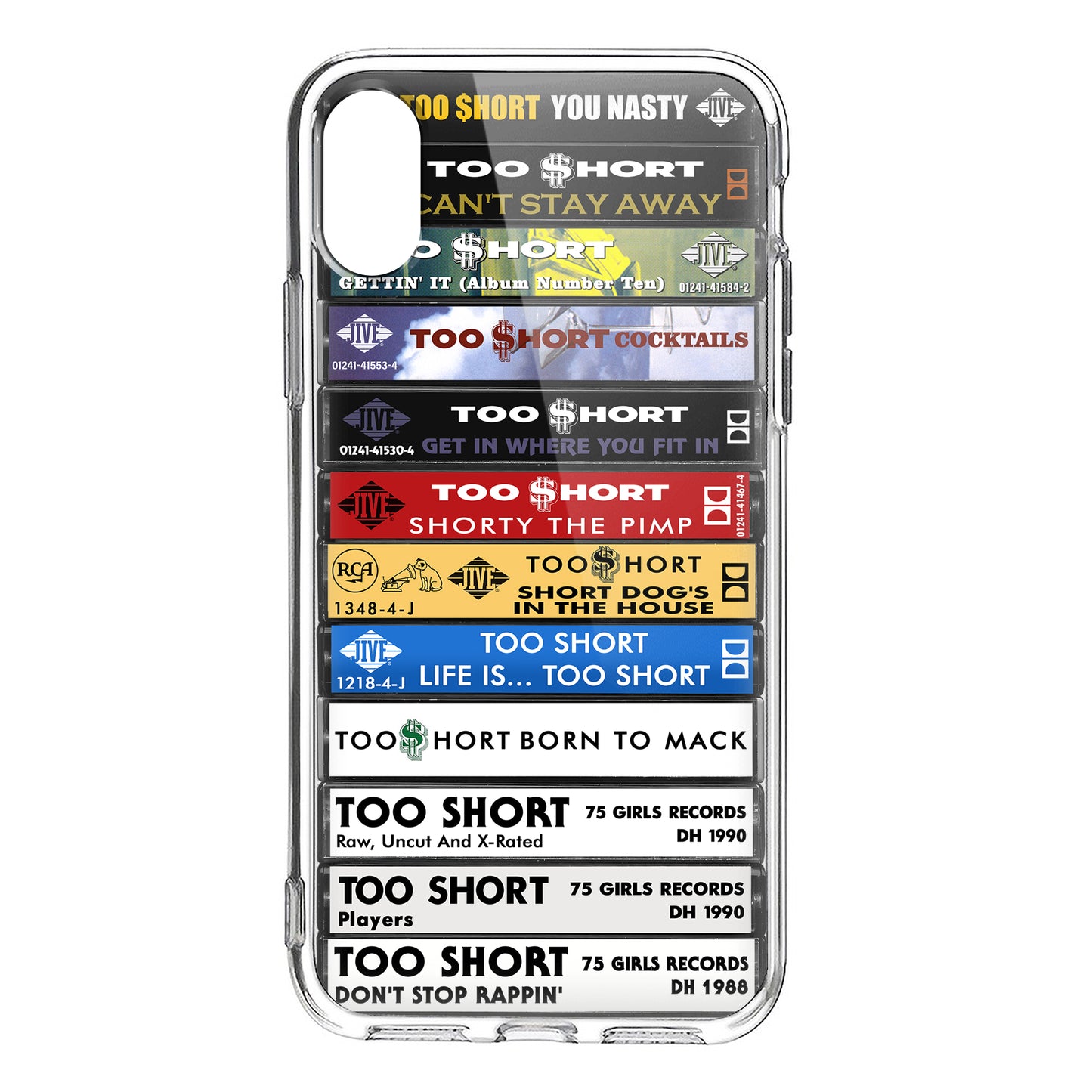 Too Short Albums Cassette Collection Retro Phone Case