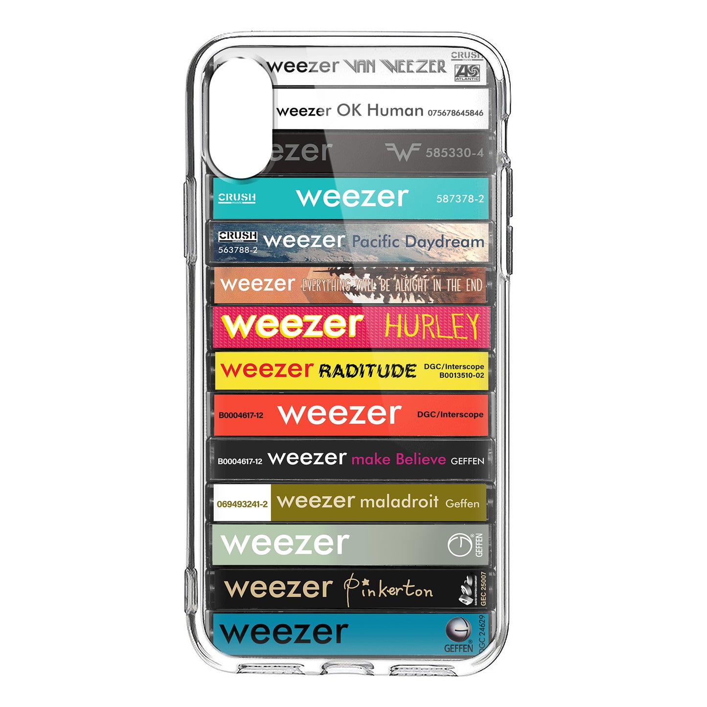 Weezer Albums Cassette Collection Retro Phone Case