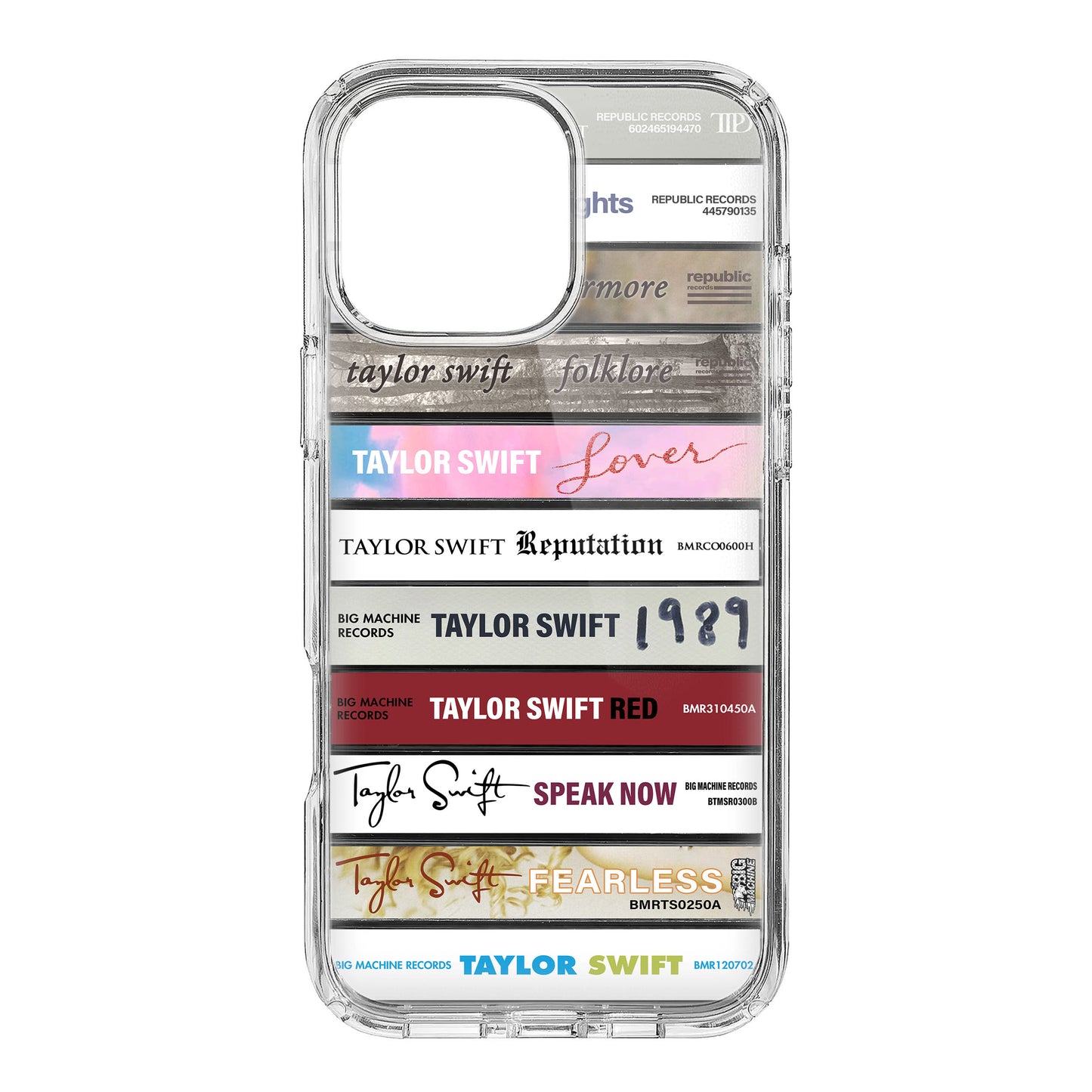 Taylor Swift Albums Cassette Collection Retro Phone Case