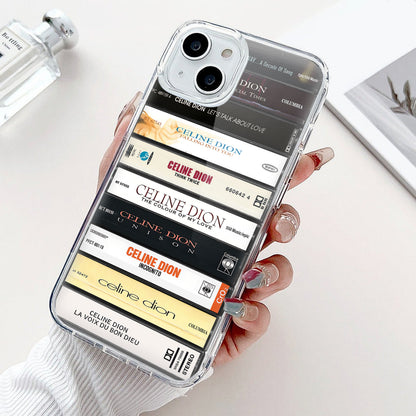 Celine Dion Albums Cassette Collection Retro Phone Case – MTervoDesign Celine Dion Albums Cassette Collection Retro Phone Case – MTervoDesign