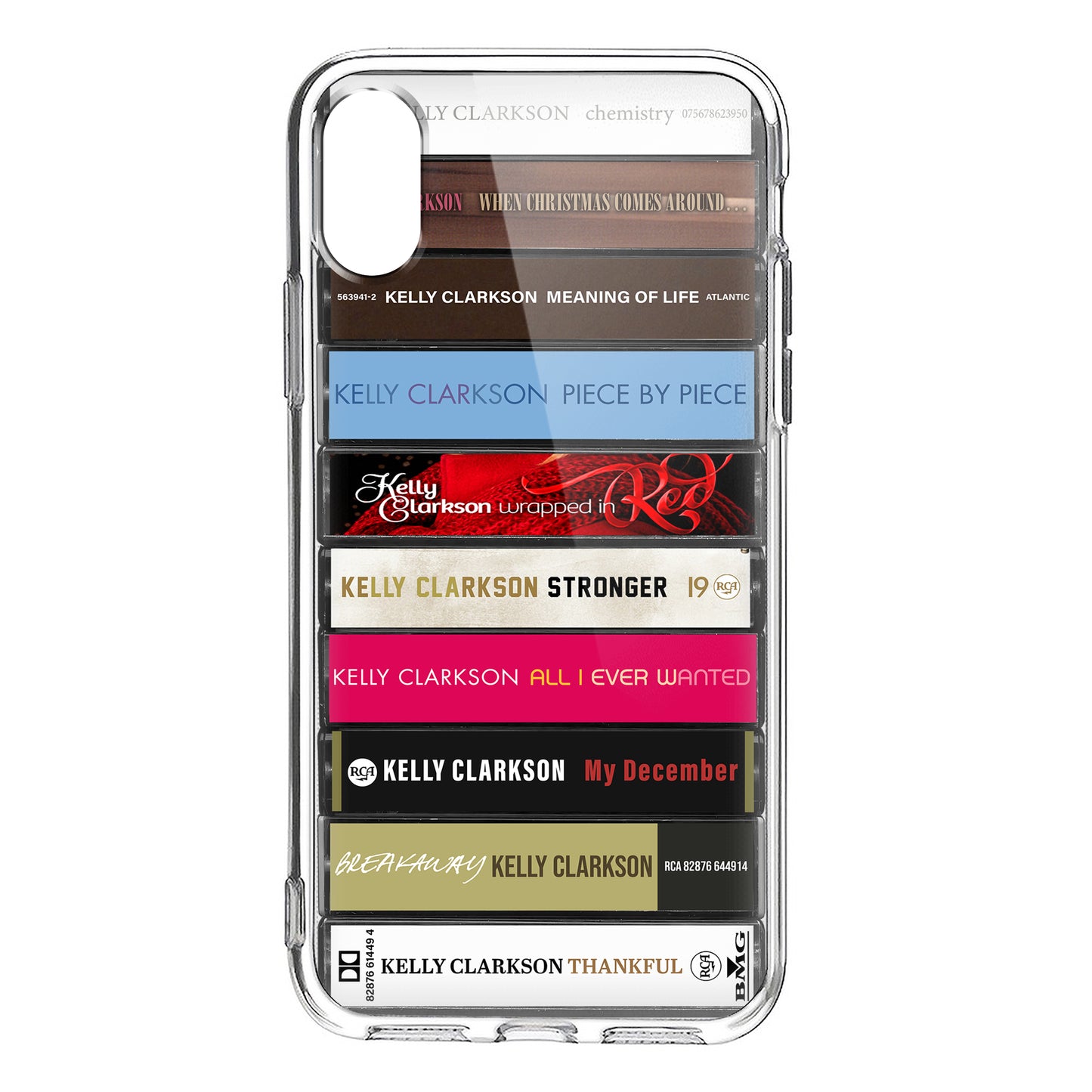 Kelly Clarkson Albums Cassette Collection Retro Phone Case