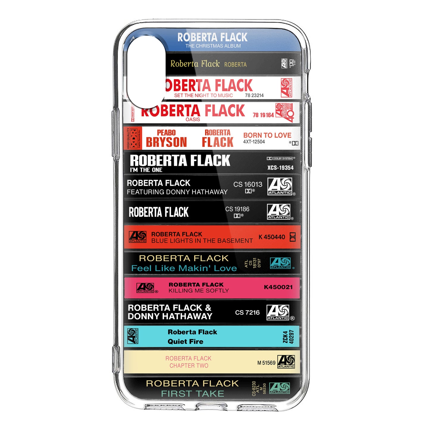Roberta Flack Albums Cassette Collection Retro Phone Case