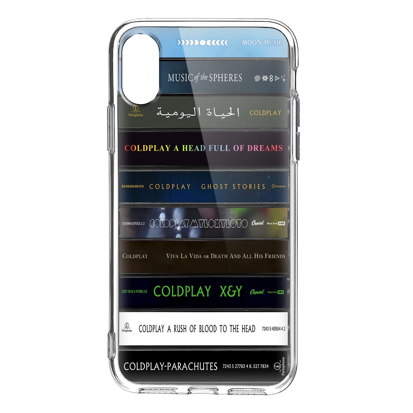Coldplay Albums Cassette Collection Retro Phone Case