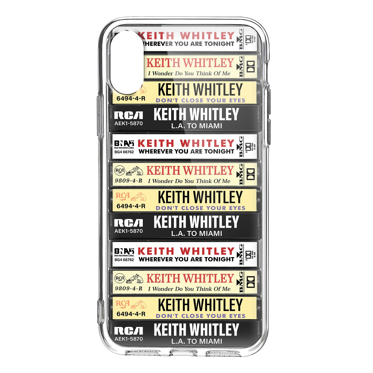 Keith Whitley Albums Cassette Collection Retro Phone Case