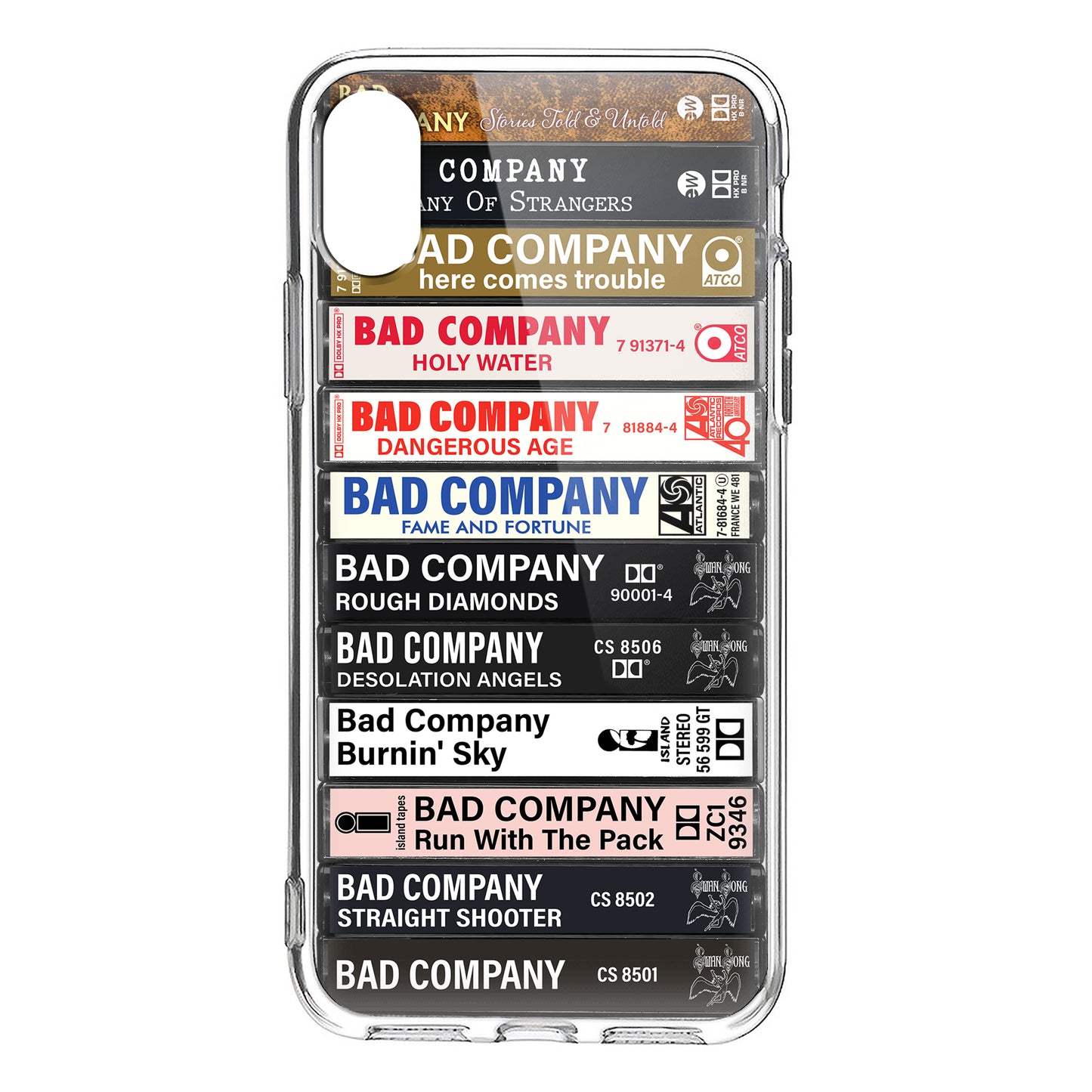 Bad Company Albums Cassette Collection Retro Phone Case