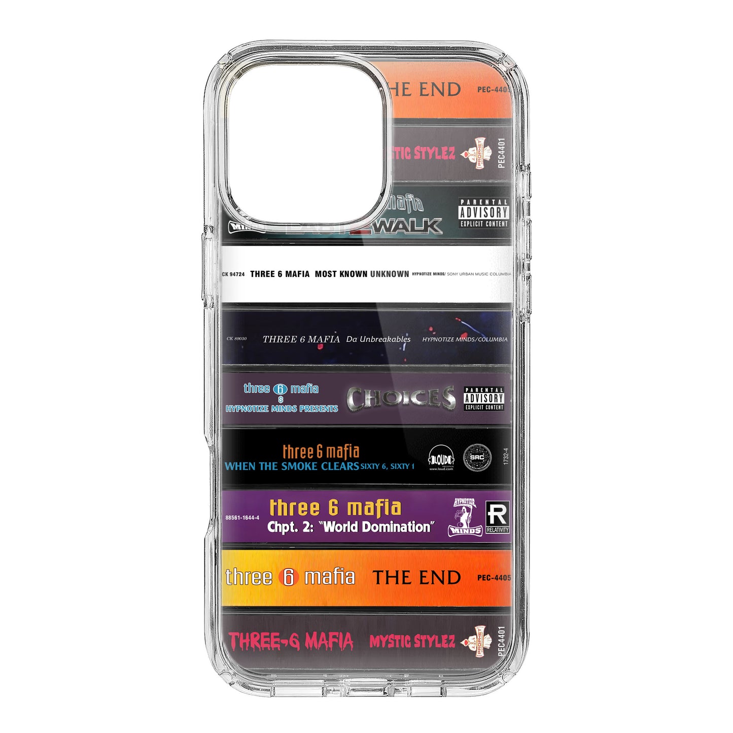 Three 6 Mafia Albums Cassette Collection Retro Phone Case