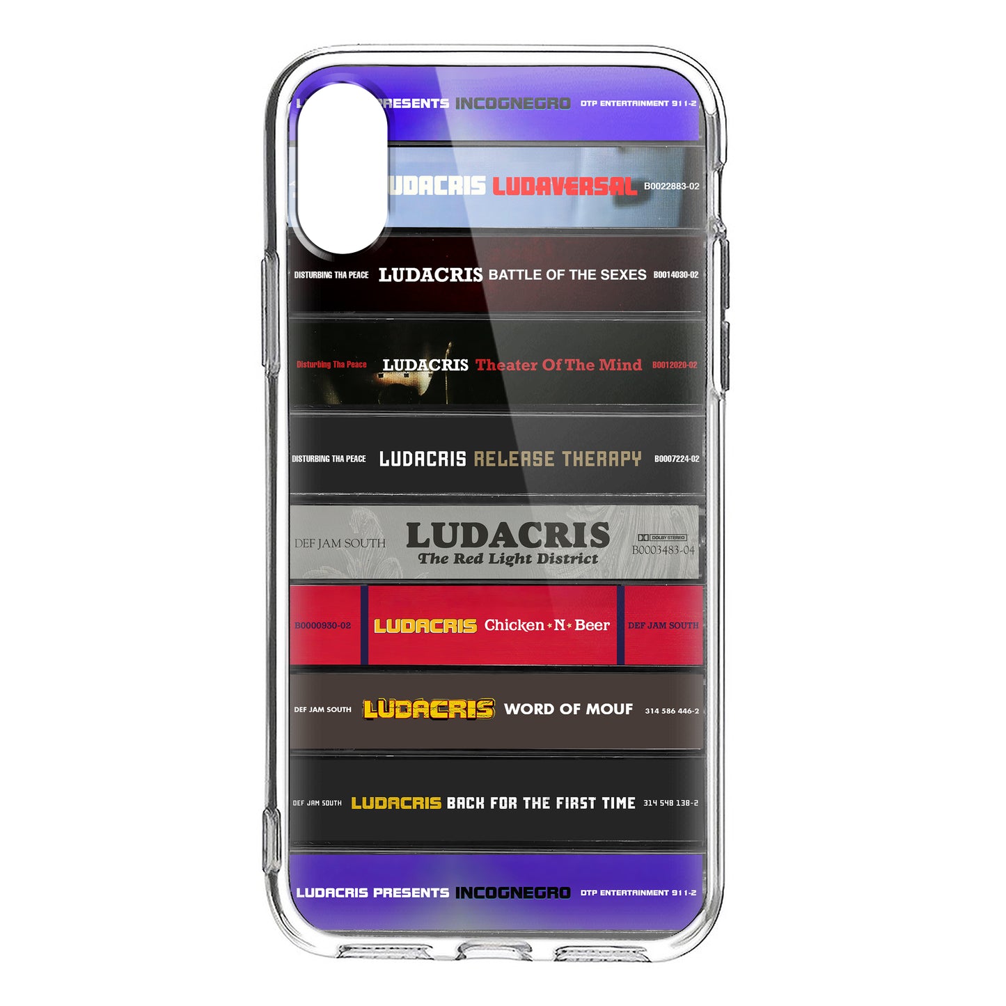Ludacris Albums Cassette Collection Retro Phone Case