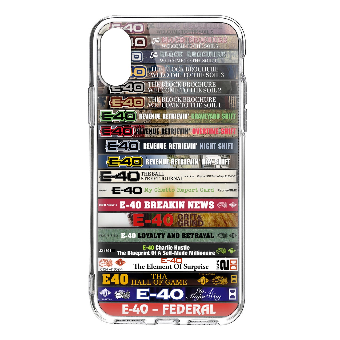 E-40 Albums Cassette Collection Retro Phone Case