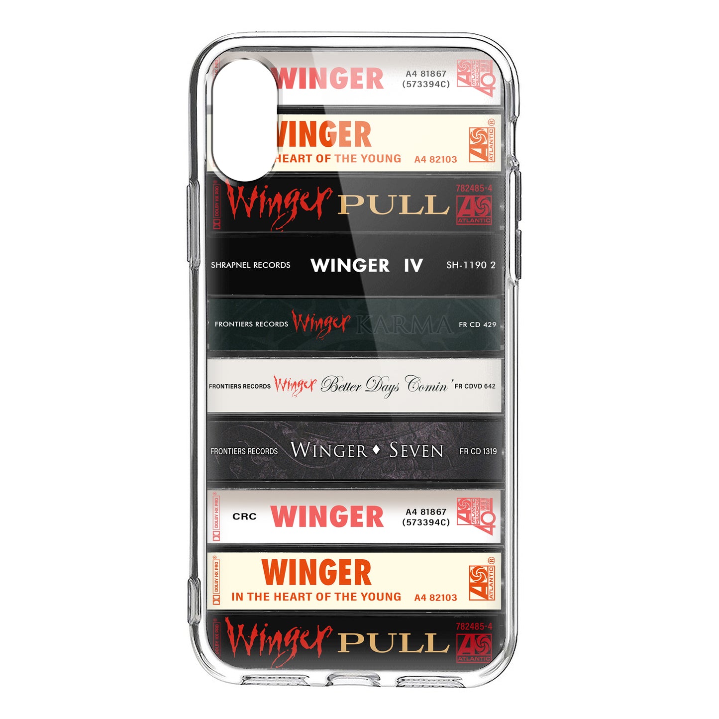 Winger Albums Cassette Collection Retro Phone Case