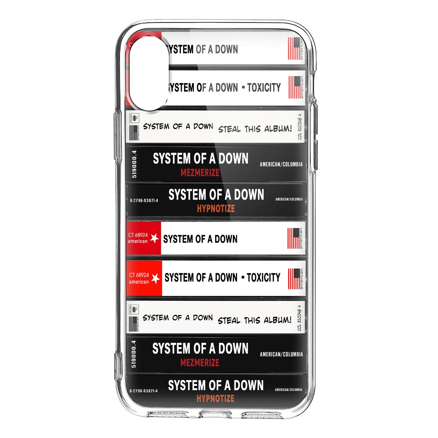 System Of A Down Albums Cassette Collection Retro Phone Case