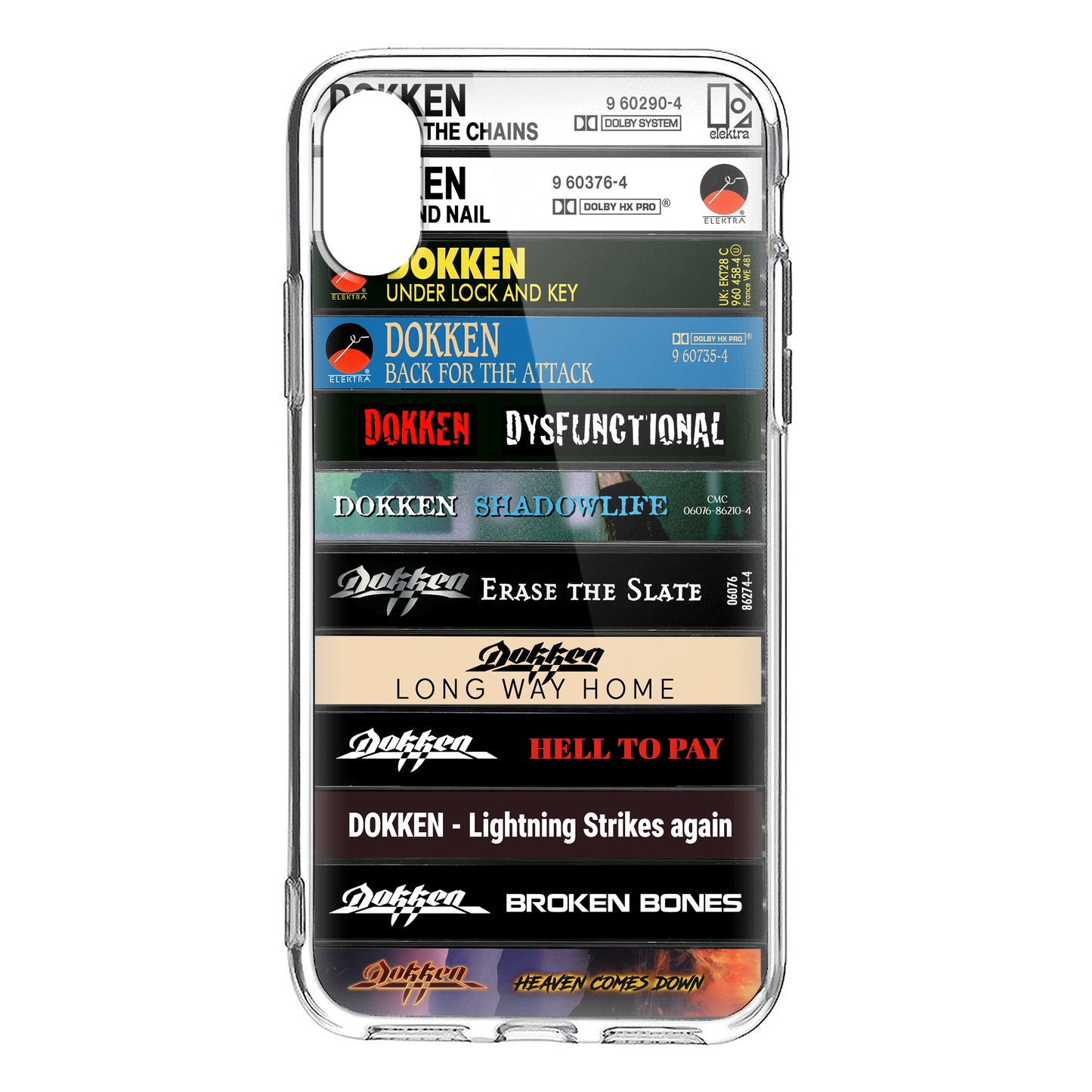 Dokken Albums Cassette Collection Retro Phone Case