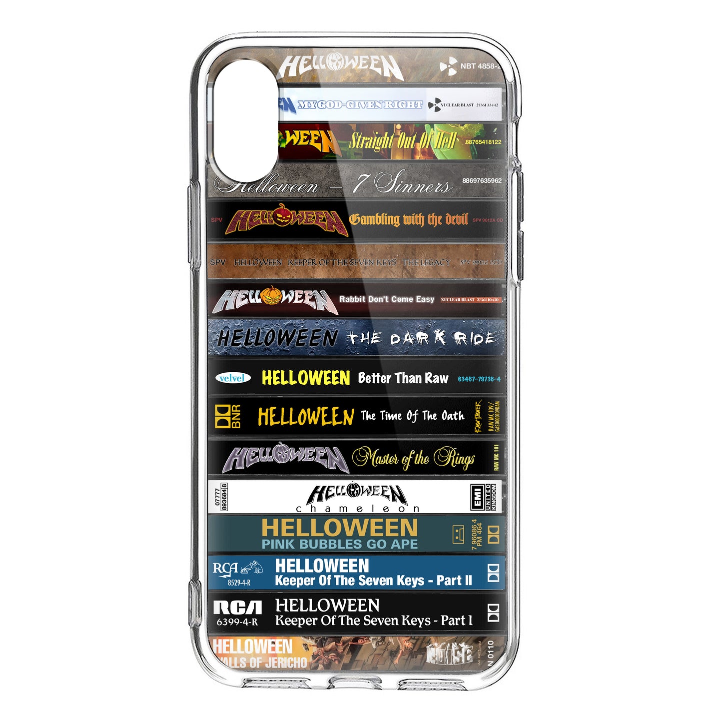 Helloween Albums Cassette Collection Retro Phone Case