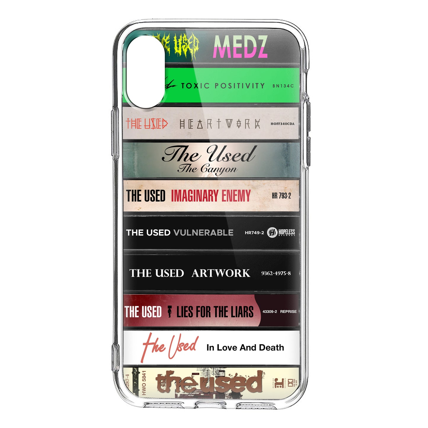 The Used Albums Cassette Collection Retro Phone Case