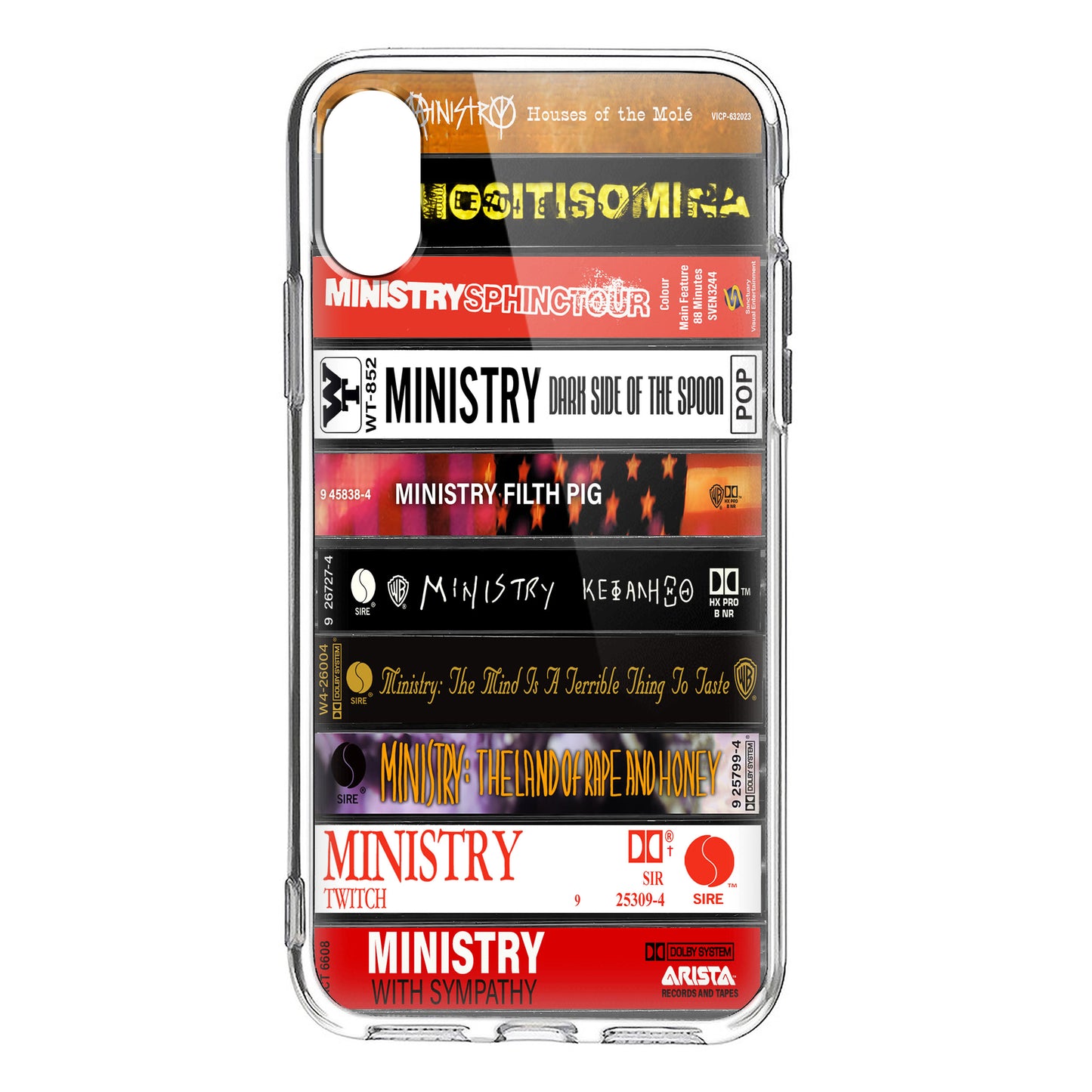 Ministry Albums Cassette Collection Retro Phone Case