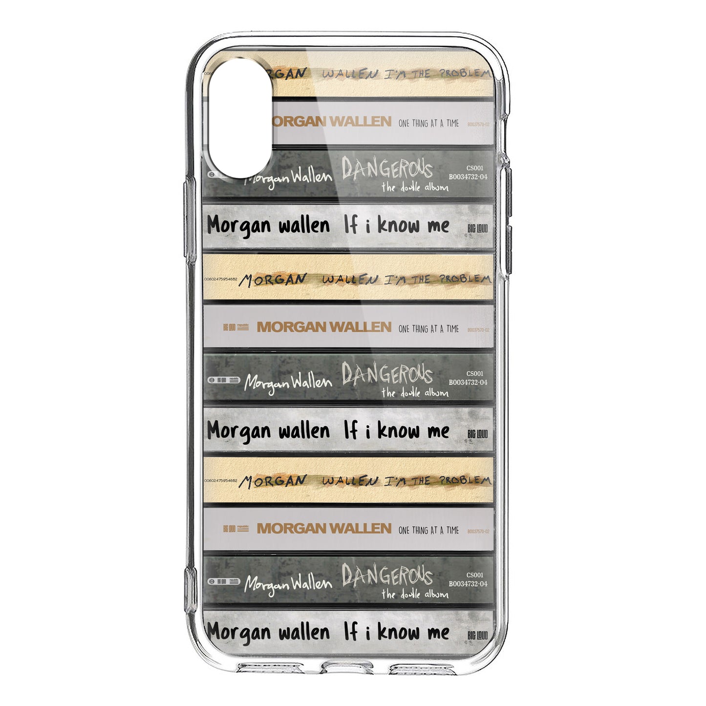 Morgan Wallen Albums Cassette Collection Retro Phone Case