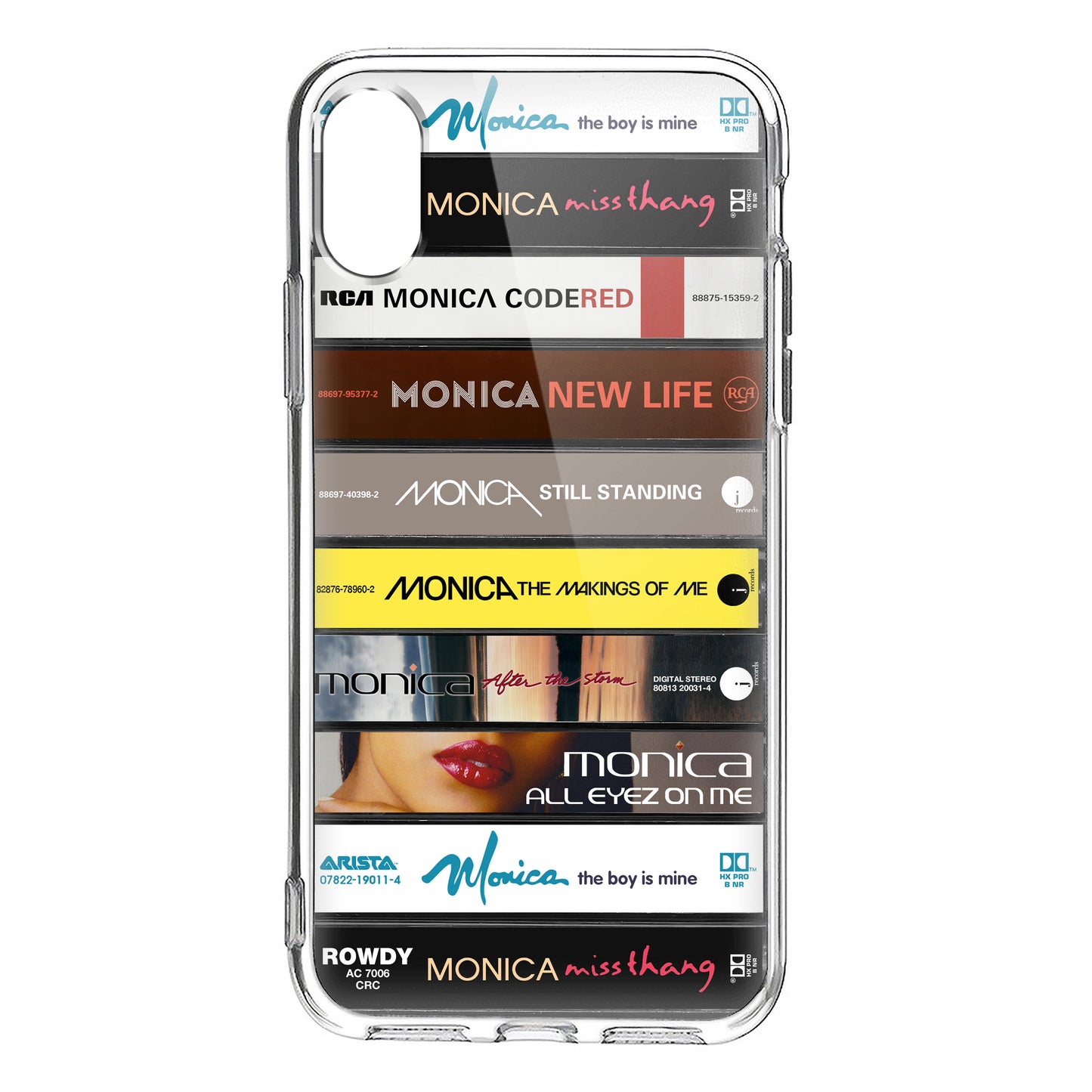 Monica Albums Cassette Collection Retro Phone Case