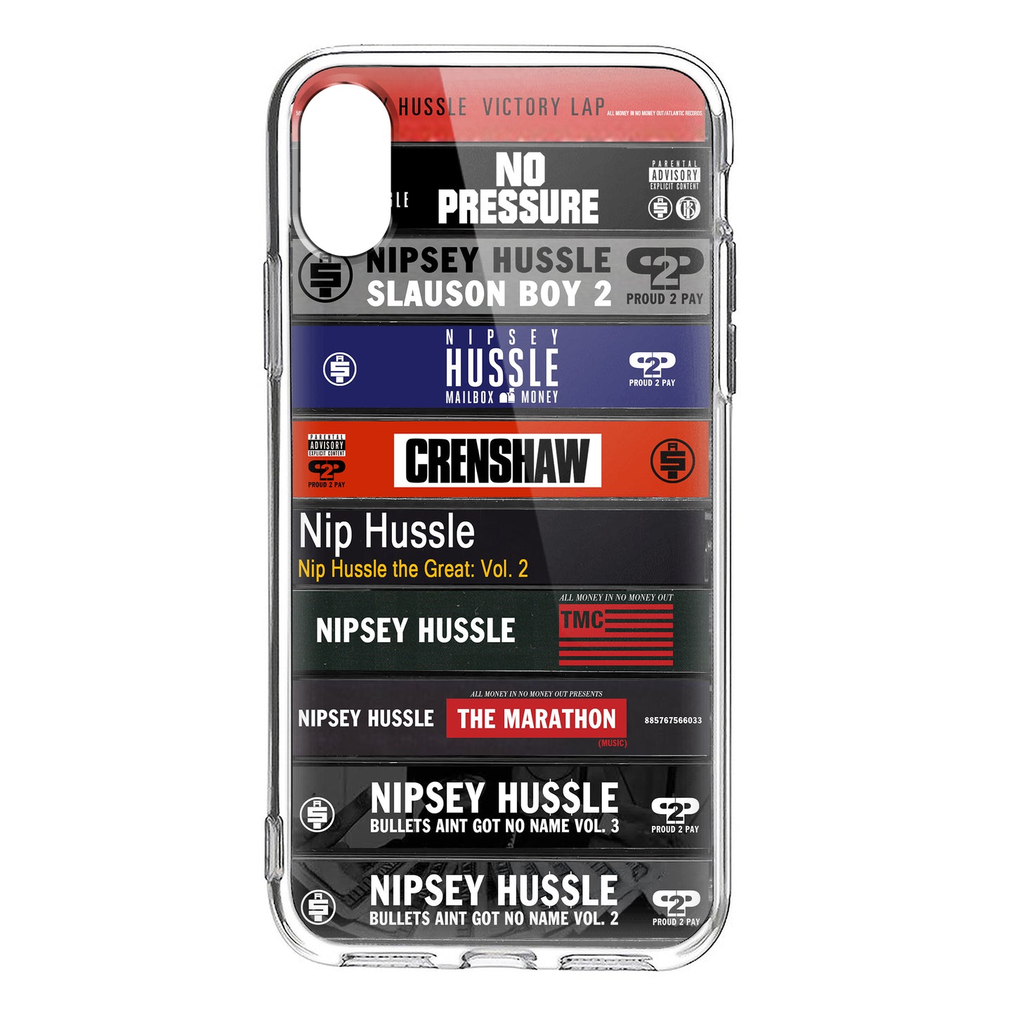 Nipsey Hussle Albums Cassette Collection Retro Phone Case