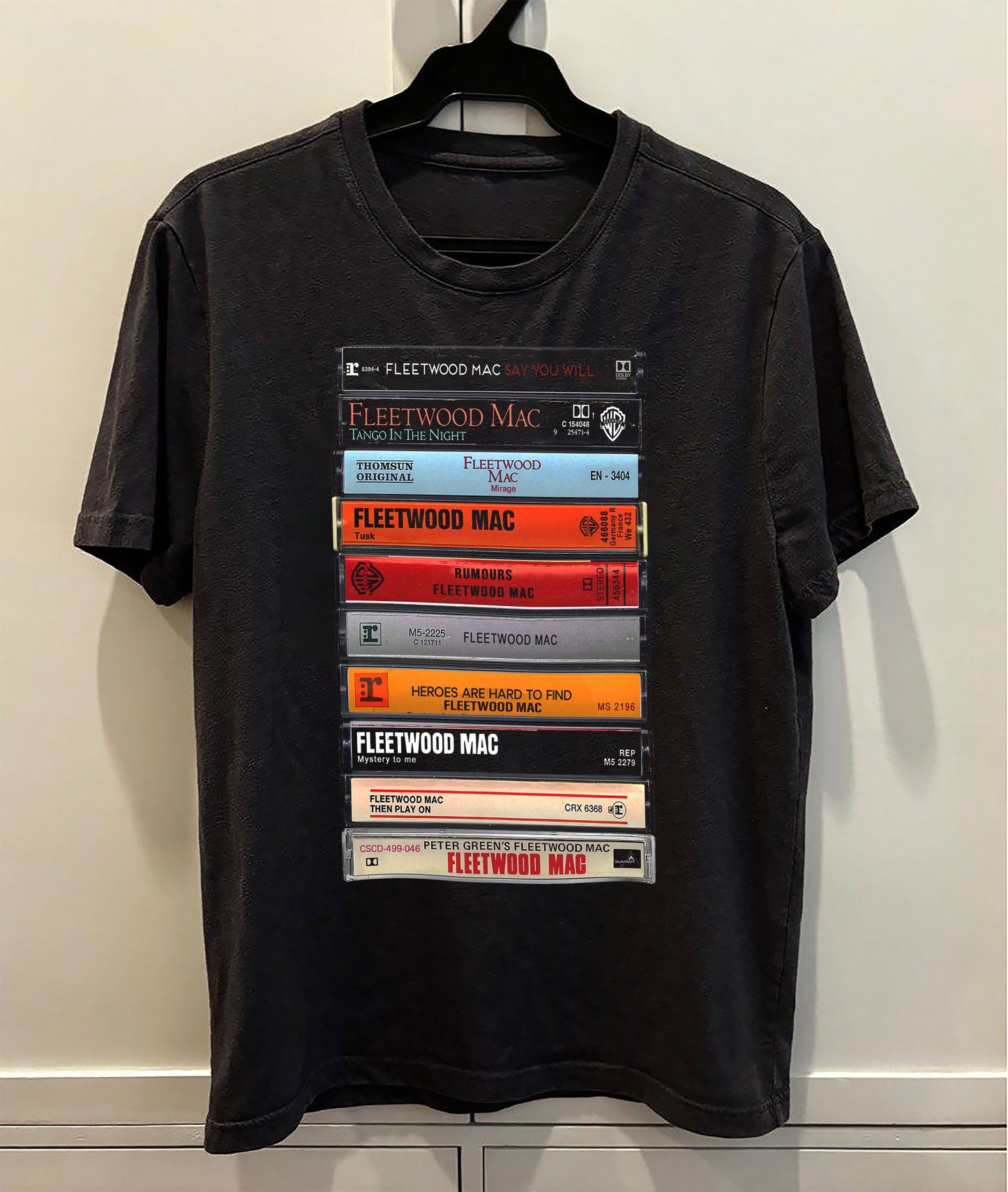 Fleetwood Mac Albums Cassette Retro Collection Premium Unisex T-Shirt