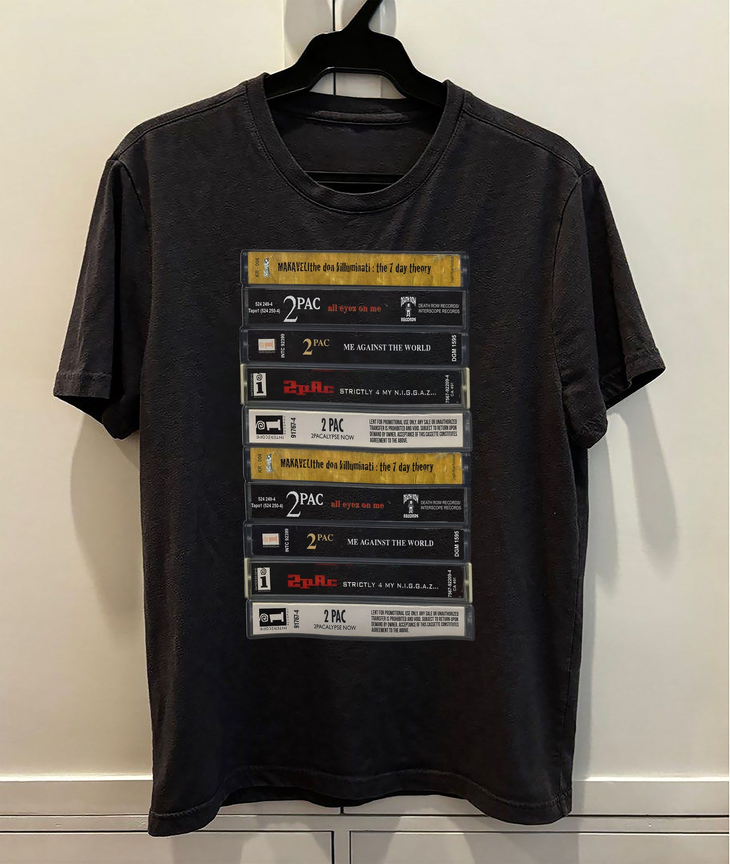 Tupac Albums Cassette Retro Collection Premium Unisex T-Shirt