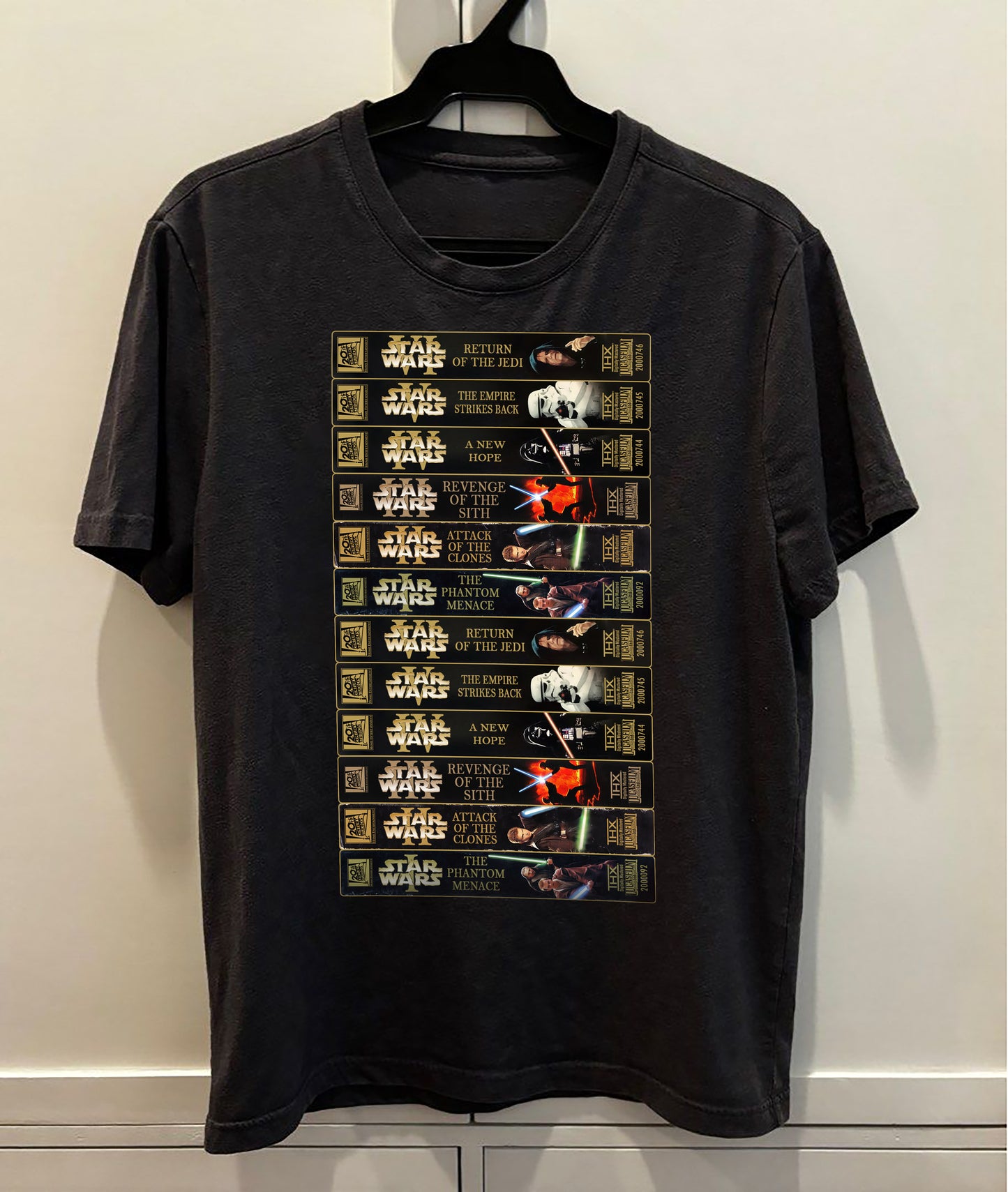 Classic Star Wars VHS Collection Retro Collection Premium Unisex T-Shirt