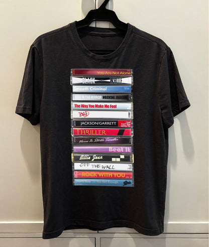 Michael Jackson Albums Cassette Retro Collection Premium Unisex T-Shirt