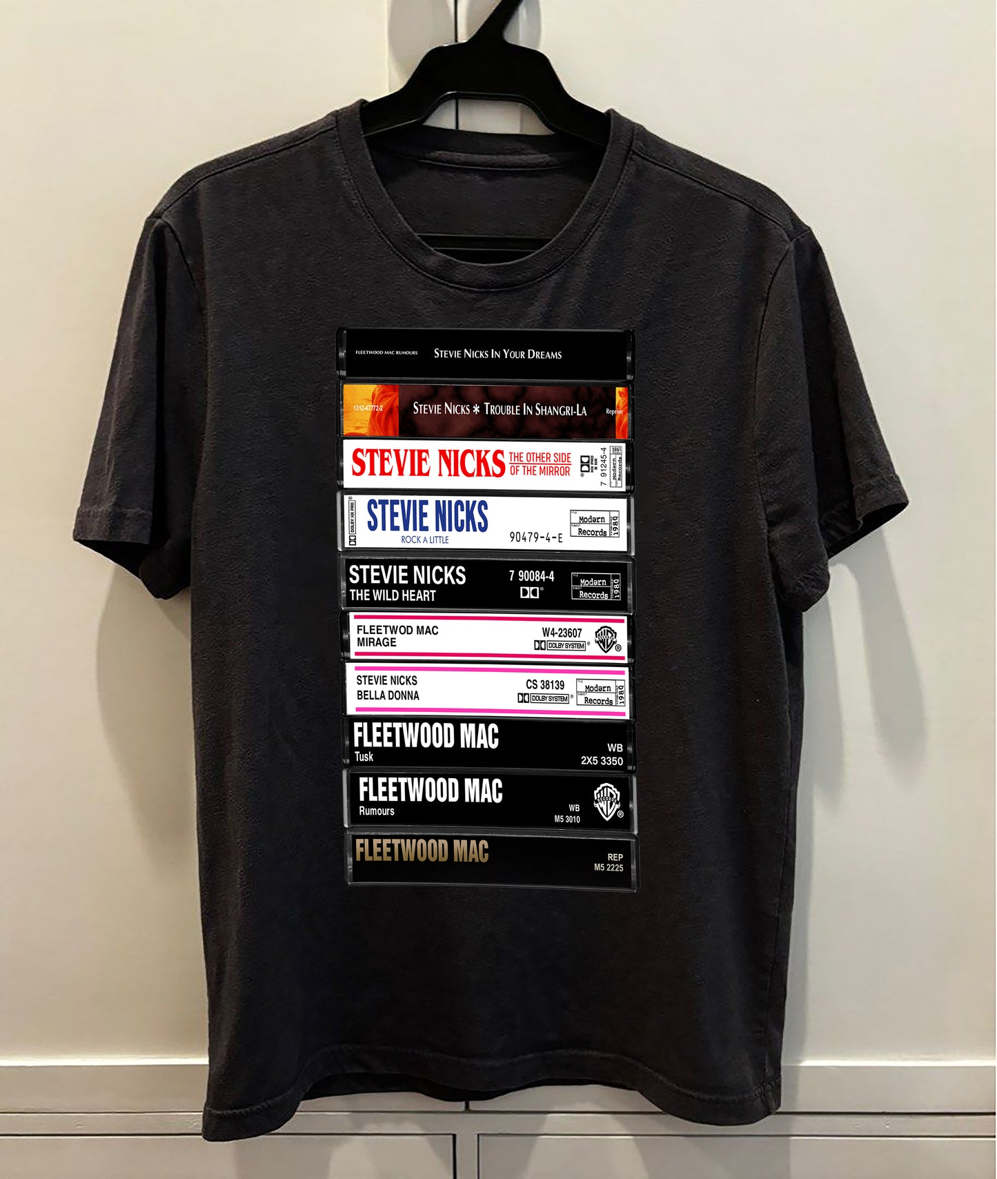Stevie Nicks Albums Cassette Retro Collection Premium Unisex T-Shirt