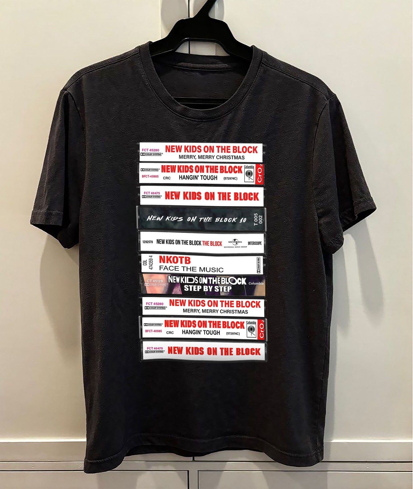 New Kids on the Block Albums Cassette Retro Collection Premium Unisex T-Shirt