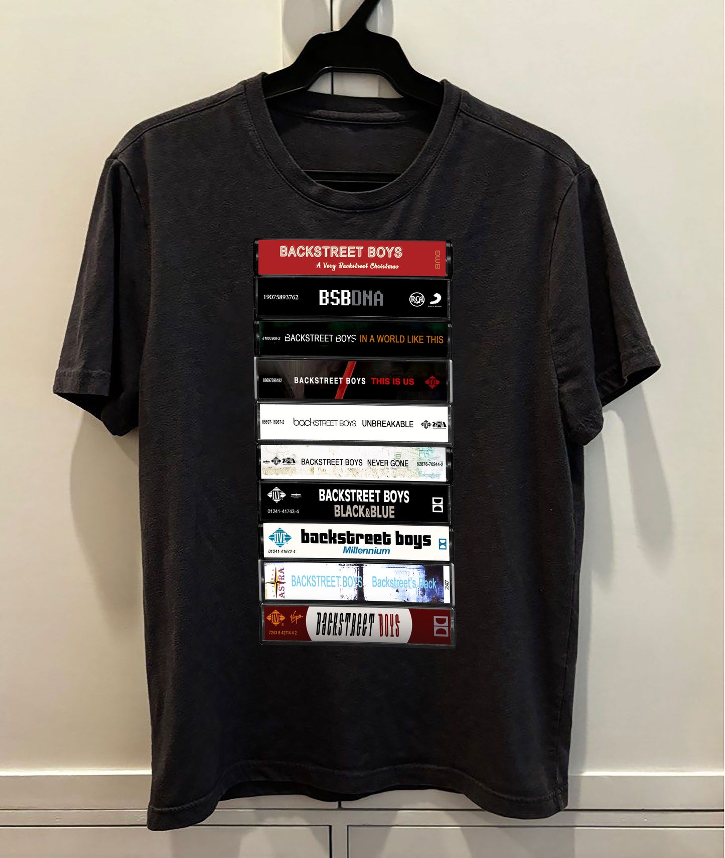 Backstreet Boys Albums Cassette Retro Collection Premium Unisex T-Shirt