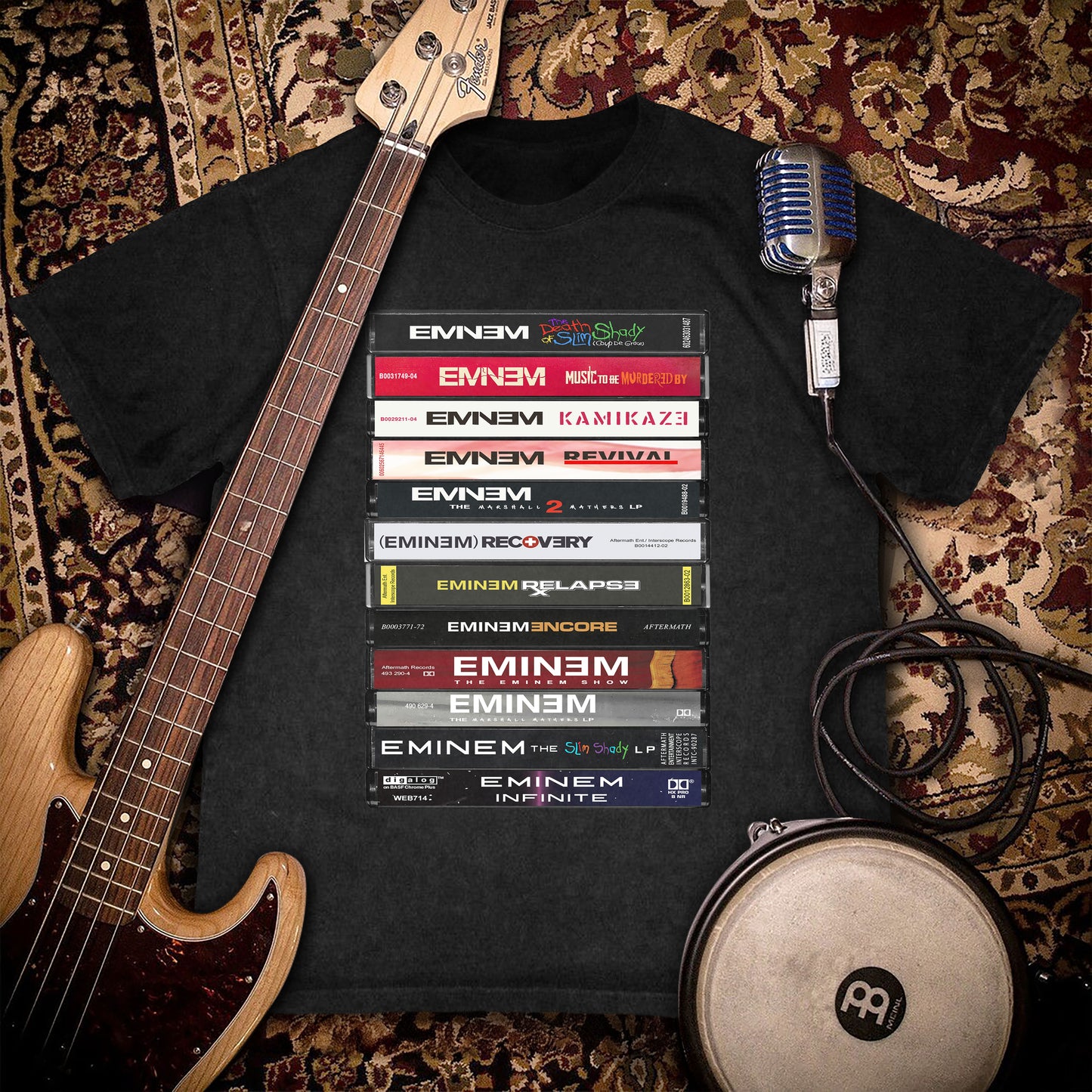 Eminem Albums Cassette Retro Collection Premium Unisex T-Shirt