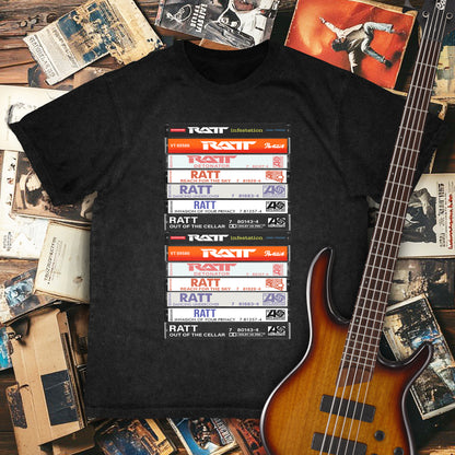 Ratt Albums Cassette Retro Collection Premium Unisex T-Shirt