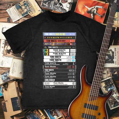 Tom Waits Albums Cassette Retro Collection Premium Unisex T-Shirt