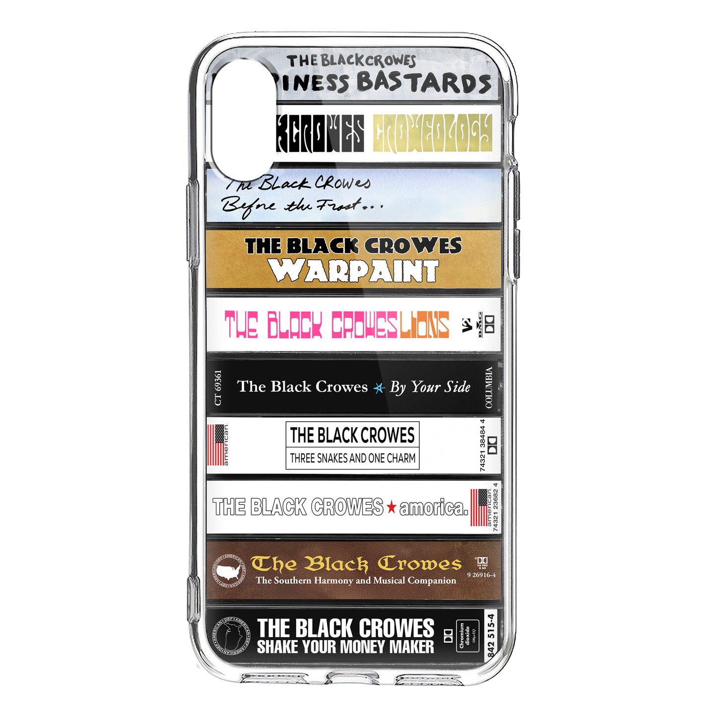 The Black Crowes Albums Cassette Collection Retro Phone Case