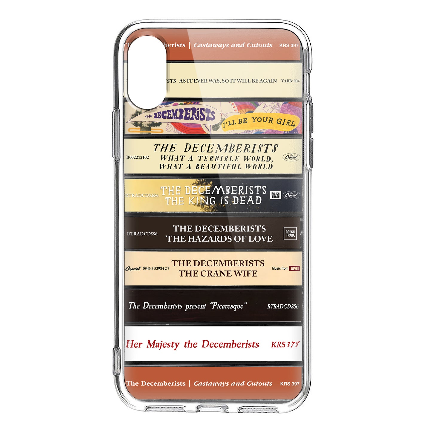 The Decemberists Albums Cassette Collection Retro Phone Case