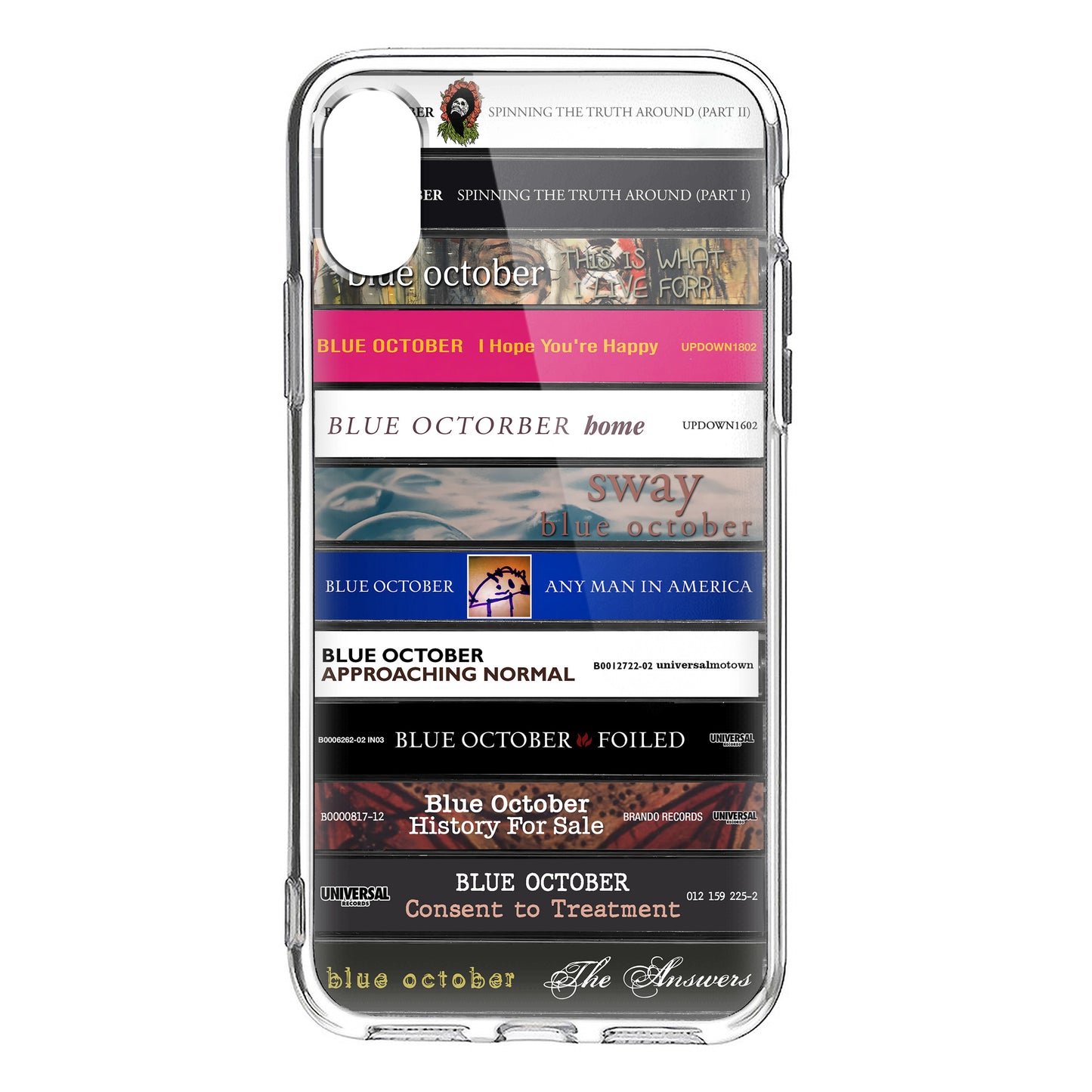 Blue October Albums Cassette Collection Retro Phone Case