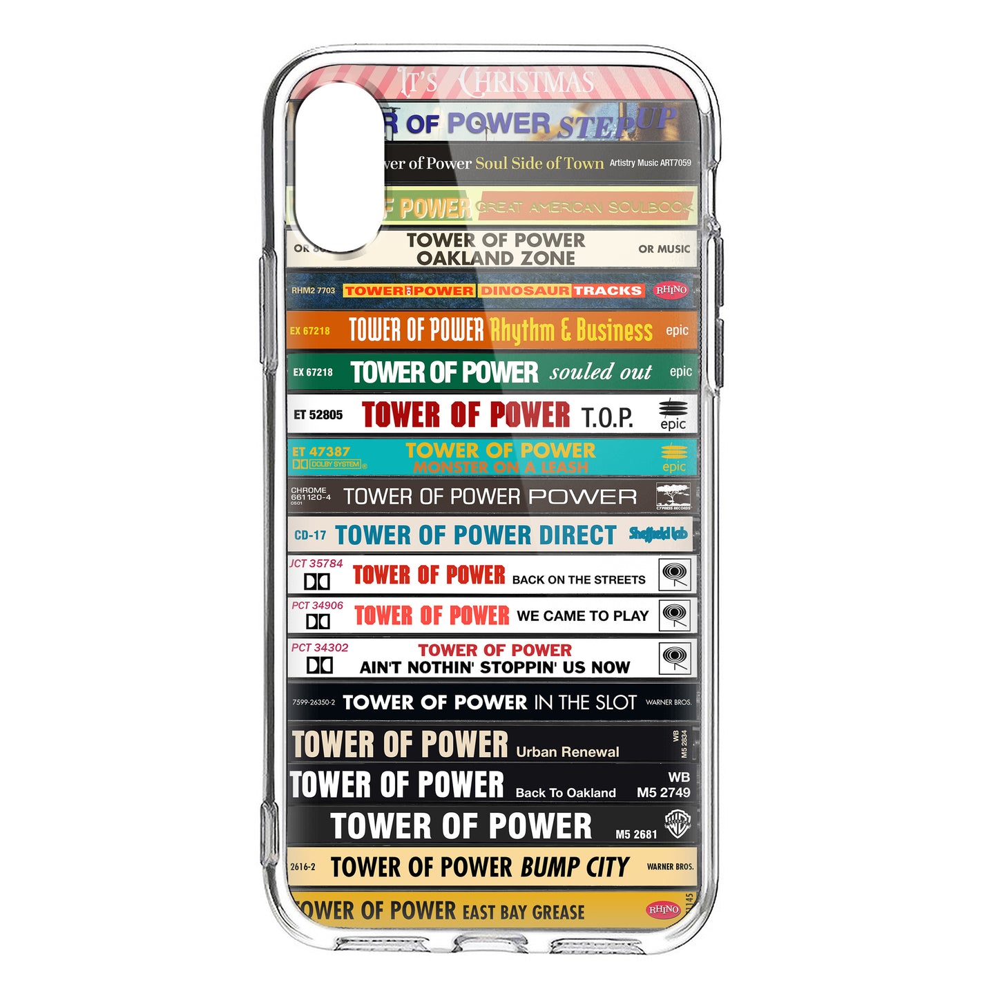 The Tower of Power Albums Cassette Collection Retro Phone Case