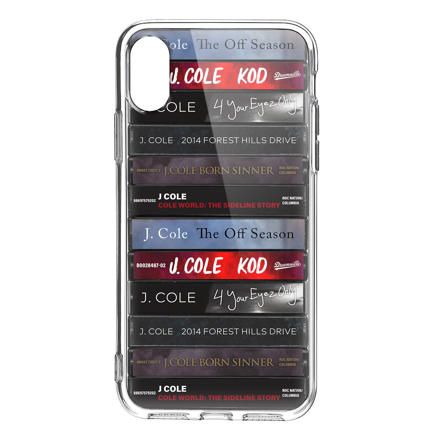 J.Cole Albums Cassette Collection Retro Phone Case
