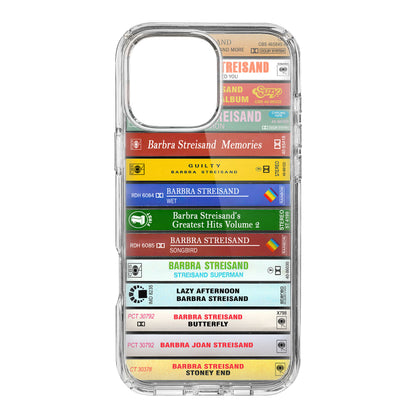 Barbra Streisand Albums Cassette Collection Retro Phone Case